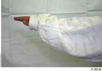  Photos Medieval Brown Vest on white shirt 3 brown vest historical clothing sleeve white shirt 0004.jpg